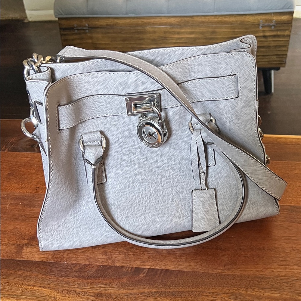 Michael Kors Light Gray Satchel